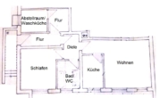 Grundrissskizze - Ruhig wohnen am Ortsrand! Gepflegte 2-Zimmer-Souterrain-Wohnung in Neunkirchen-Speikern